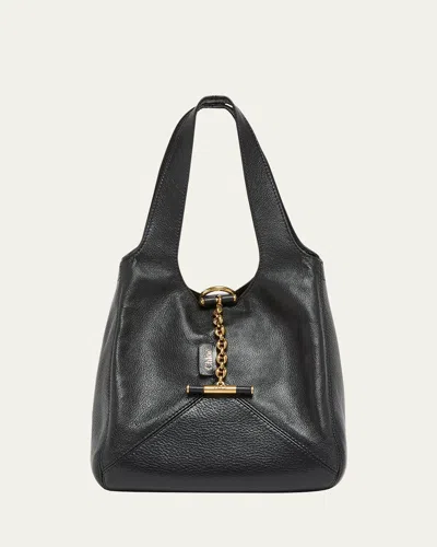 Chloé Balloon Small Top-handle Bag In Leather In Black