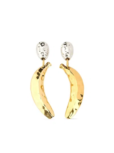 Chloé Chloe Women Two-tone Metal Chloe Bananas Earrings In Gold