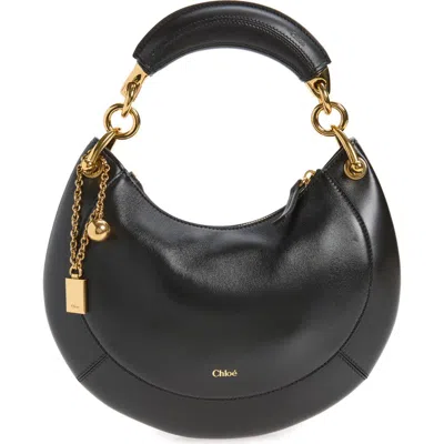 Chloé Banana Small Shoulder Handbag Top Handle In Black