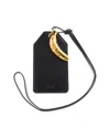 Chloé Banana Leather Key Tag In Black