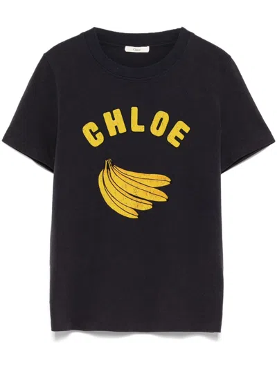 CHLOÉ BANANA-PRINT T-SHIRT
