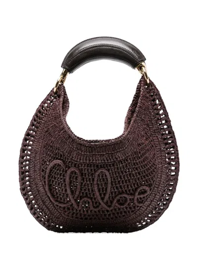 Chloé Banana Raffia Tote Bag