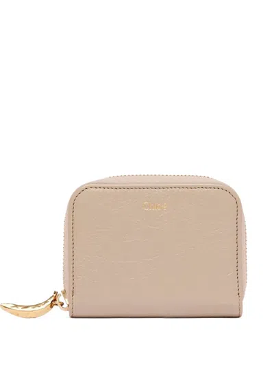 Chloé Banana Wallet In Beige