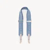 Chloé Adjustable Strap In Canvas In Blue
