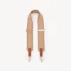 Chloé Adjustable Strap In Canvas In Brown