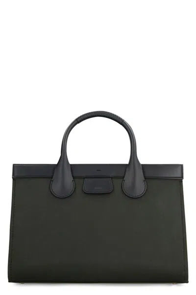 Chloé Barbour X  - Edith Canvas Tote Bag