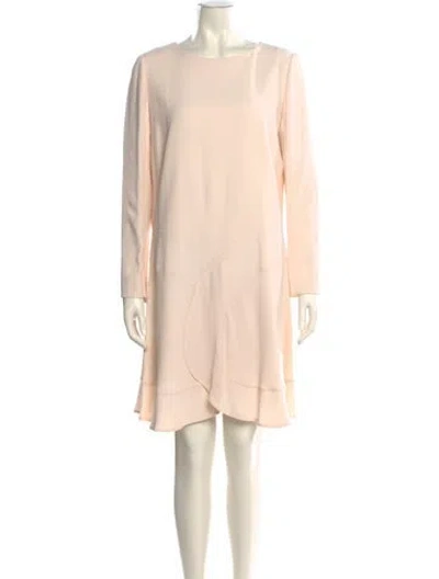 Pre-owned Chloé Bateau Neckline Knee-length Dress In Pink