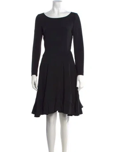 Pre-owned Chloé Bateau Neckline Mini Dress In Black