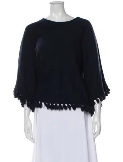 Pre-owned Chloé Bateau Neckline Sweater In Blue