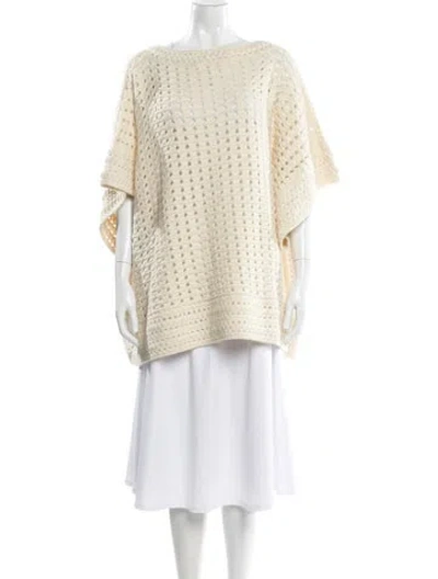Pre-owned Chloé Bateau Neckline Sweater In Neutral