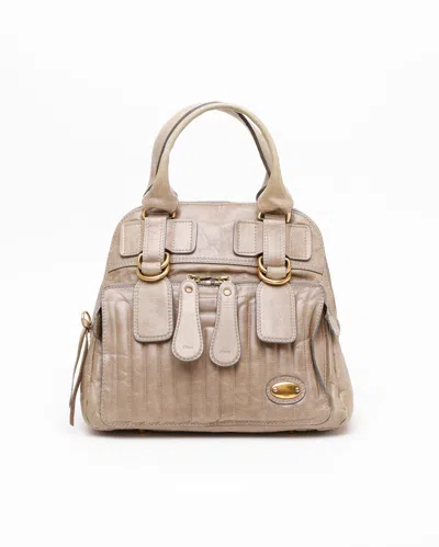Chloé Bay Handbag In Gray