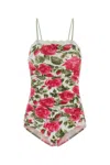 Chloé Printed Stretch Nylon Bodysuit In Multi