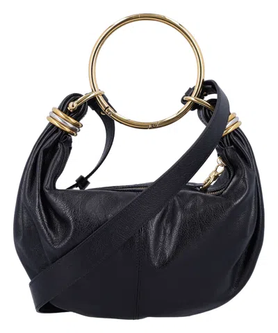 Chloé Hobo Bracelet Bag In Black
