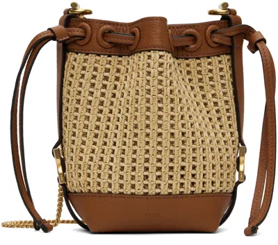 Chloé Beige & Brown Micro Bucket Bag