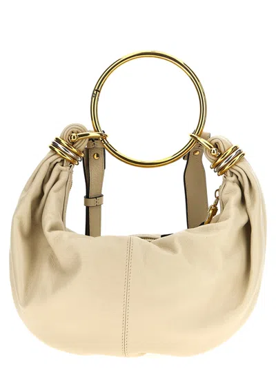 CHLOÉ BEIGE BRACELET SMALL HOBO BAG