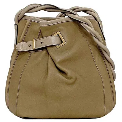 Pre-owned Chloé Beige Brown Leather Shoulder Bag ()
