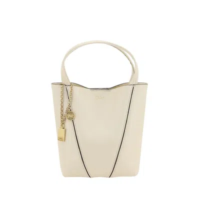 Chloé Beige Calf Leather Bos Taurus Shoulder Bag In Brown