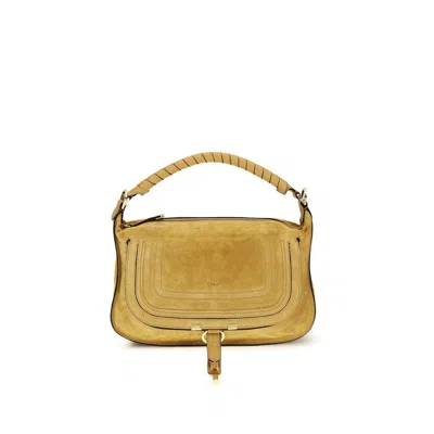 Chloé Beige Calf Leather Bos Taurus Shoulder Bag In Neutral