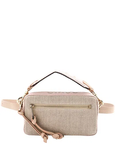 Chloé Beige Canvas & Leather Woody Convertible Belt Bag (authentic Pre-loved)