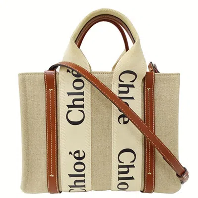 Pre-owned Chloé Beige Canvas Handbag Shoulder Bag ()