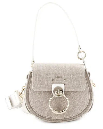 CHLOÉ CHLOÉ BEIGE CANVAS TESS BAG (AUTHENTIC PRE-LOVED)