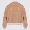 Chloé Peach-pink Wool Blend Bomber Jacket In Neutral