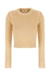 Chloé Beige Cotton And Cashmere Sweater In Neutral
