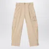 Chloé Beige Cotton Cargo Pants In Beige