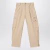 Chloé Beige Cotton Cargo Pants In Neutral