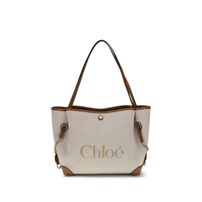 Chloé Beige Cotton Shoulder Bag