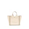 Chloé Beige Cotton Shoulder Women's Bag In Sand