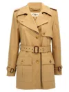 Chloé Chloe Women Short Trench In Beige