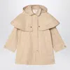 Chloé Beige Cotton Trench Coat In Neutral