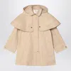 Chloé Beige Cotton Trench Coat In Neutral