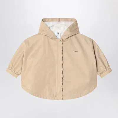 Chloé Beige Hooded Jacket