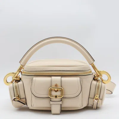 Chloé Beige Leather Camera Bag In Neutral