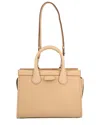 Chloé Beige Leather Edith Medium Zip Tote Beige In Brown