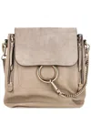 Pre-owned Chloé Beige Leather Faye Backpack (authentic Pre-loved) In Neutral
