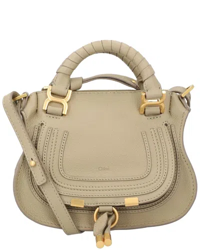 Chloé Beige Leather Marcie 2way In Brown
