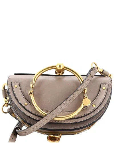 Chloé Beige Leather Nile Crossbody Mini (authentic Pre-loved)