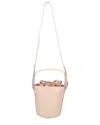 Chloé Beige Leather Sense Bucket Bag 2way In Pink