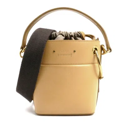 Pre-owned Chloé Beige Leather Shoulder Bag () In Sand