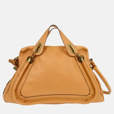 Pre-owned Chloé Beige Parary 2way Handbag In Sand