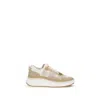 Chloé Beige Rubber Chunky Sneakers In Multi