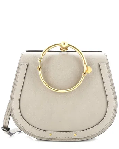 Chloé Beige Sheep Leather Nile Crossbody Medium (authentic Pre-loved)