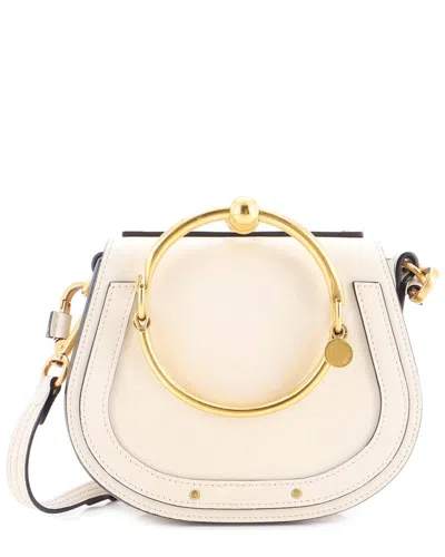 Chloé Beige Sheep Leather Nile Crossbody Small (authentic Pre-loved)