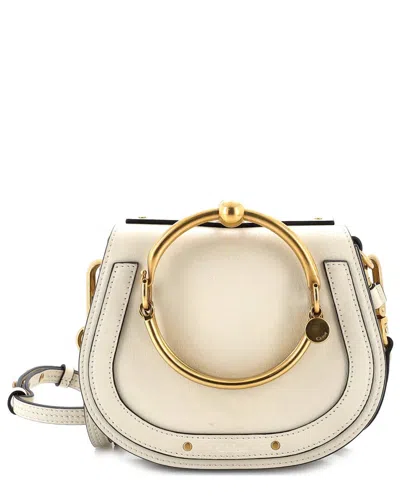 Chloé Beige Sheep Leather Nile Crossbody Small (authentic Pre-loved) In Neutral