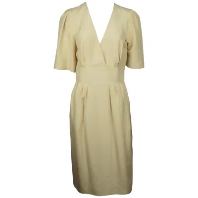 Pre-owned Chloé Chloe Beige Silk Dress - 38 In Brown