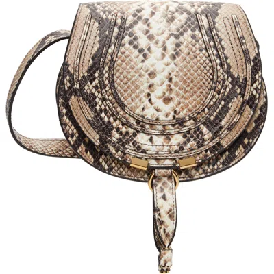 Chloé Beige Small Marcie Saddle Bag