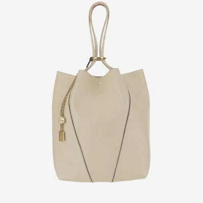 Chloé Beige Spin Tote Bag